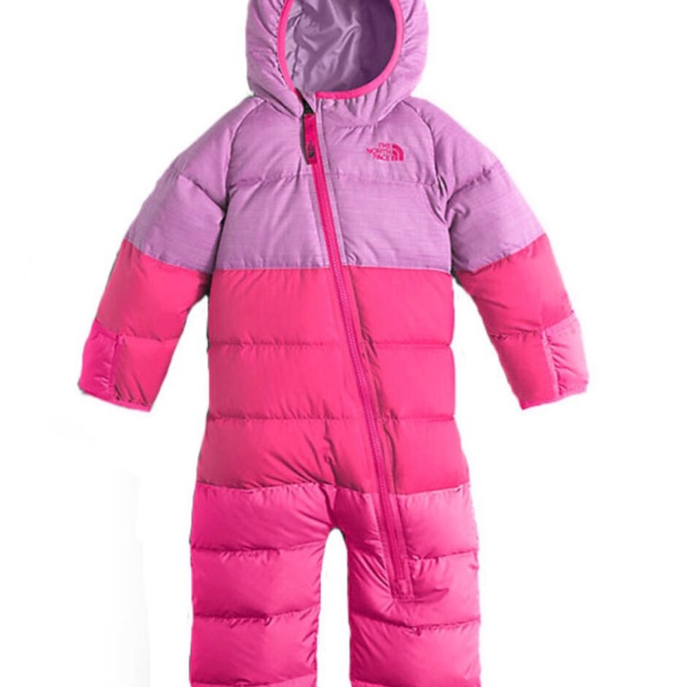 The North Face Infant Lil Snuggler 550 Down Snow Suit Bunting Pink 0-6m